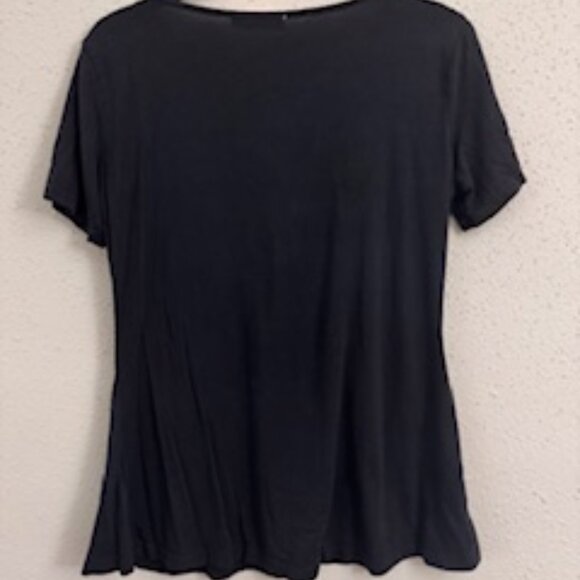 Blusa Negra con Encaje Boho Chic (Black Boho Lace Detail Top) - Picture 4 of 4